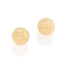 Brinco banhado ouro 3x 24k 18k e 22k femininos segundo furo bolinha infantil rommanel 5mm com detalhes 525365 Brinco banhado ouro 3x 24k 18k e 22k femininos segundo furo bolinha infantil rommanel 5mm com detalhes 525365