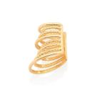 Brinco banhado ouro 3x 24k 18k e 22k pressão femininos ear cuff piercing rommanel 3 aros 526674