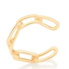 Brinco banhado ouro 3x 24k 18k e 22k pressão femininos ear cuff piercing rommanel elos 526714