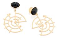 Brinco Base Oval Com Pedra De 10x14mm E Part 526949