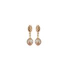 Brinco Base Pingente Pérola Folheado Ouro 18k Antialérgico