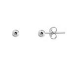 Brinco Bola Bolinha em Prata 925 Clássico 4mm Brinco Bola Bolinha em Prata 925 Clássico 4mm