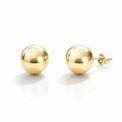 Brinco Bola Grande 12mm Folheado Ouro 18k Hipoalergênico Brinco Bola Grande 12mm Folheado Ouro 18k Hipoalergênico