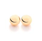 Brinco Bola Lisa 8 Mm Folheado A Ouro 18k Rommanel 520470 Brinco Bola Lisa 8 Mm Folheado A Ouro 18k Rommanel 520470