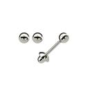 Brinco Bolinha 2,5 milímetros Baby Press Original Ouro Branco 18K 22242 K037
