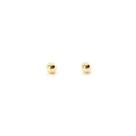 Brinco bolinha maciça 6mm - Banhado em ouro 18k