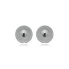 Brinco Bolinha Maior Aço Inox