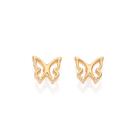 Brinco Borboleta Banhado a Ouro Rommanel 527600 Cor:Dourado