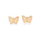 Brinco borboleta estilizado banhado a ouro 527337 Rommanel