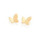 Brinco borboleta folheado a ouro 526989 Rommanel Brinco borboleta folheado a ouro 526989 Rommanel