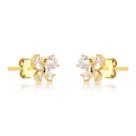 Brinco Borboleta Iluminada Banhada a Ouro 18k