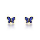 Brinco borboleta p cravejado zircônia