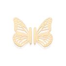 Brinco Borboleta Vazada Banhado A Ouro Rommanel 527538