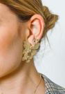 Brinco borboletas, banhado a ouro 18K