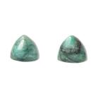 Brinco Button Trillion Pedra Esmeralda Prata 950 Ref BB1253 Brinco Button Trillion Pedra Esmeralda Prata 950 Ref BB1253