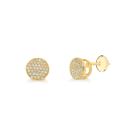 Brinco Chuveiro de Ouro 18k com Moissanite