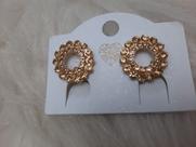 Brinco circulo dourado