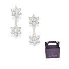 Brinco Com 4 Flores Cravejadas Prata 925 Rommanel 820241