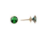 Brinco com Zircônia 6mm em Ouro 18K
