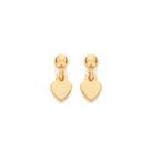 Brinco Coração e Esfera Banhado a Ouro Rommanel 527643 Cor:Dourado