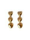 Brinco Corações Pendurados Ouro 18k 750 Dourado Brinco Corações Pendurados Ouro 18k 750 Dourado