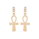 Brinco Cruz Ansata 17mm - Sunshine Cristais