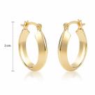 Brinco de Argola Básica Couti Banhada Ouro18K Hipoalergênico