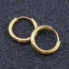 Brinco de Argola Dourado Aço Cirúrgico Brinco de Argola Dourado Aço Cirúrgico