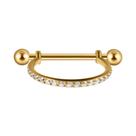 Brinco De Argola Em Titânio Banhado a Ouro Com Micro Zircônia Para Piercing De Orelha, Daith, Rook, Brinco De Argola Em Titânio Banhado a Ouro Com Micro Zircônia Para Piercing De Orelha, Daith, Rook,