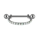 Brinco De Argola Em Titânio Banhado a Ouro Com Micro Zircônia Para Piercing De Orelha, Daith, Rook,