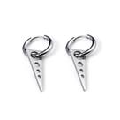 Brinco de argola não escurece aço inox prata Titânio Aço lança Seta Clip cone Triângulo Triangular Brinco de argola não escurece aço inox prata Titânio Aço lança Seta Clip cone Triângulo Triangular
