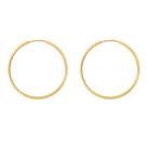Brinco De Argola Ouro 18k 750 Fio Quadrado 2.5cm