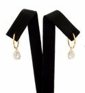Brinco De Argola + Pingente 6mm Em Ouro 18k 750 + Frete