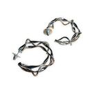 Brinco de Argola Trançada Média Bijuteria