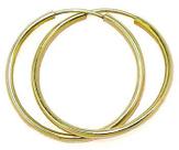 Brinco De Argolão De ouro 18 k 50 mm Oco 7 Gramas Par Brinco De Argolão De ouro 18 k 50 mm Oco 7 Gramas Par