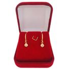 Brinco de Argolinha Ponto de Luz Zircônia Folheado a Ouro 18k