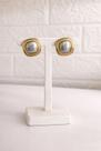 Brinco de base folheado mix de banhos dourado e prata banhos:Brinco prata com dourado Brinco de base folheado mix de banhos dourado e prata banhos:Brinco prata com dourado