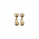 Brinco de Bola Infantil Ouro 18K 3mm Mod 088-1