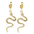 Brinco De Cobra Feminino Banhado A Ouro 18k Snake