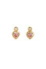 Brinco de Coração com Zircônias Ouro 18K - 0.46