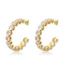 Brinco de Festa Noiva Madrinhas Argola Dourado Strass