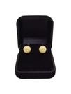 Brinco De Ouro 18k 750 Com Pérola Natural 8mm