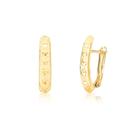 Brinco De Ouro 18k 750 Corações