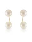 Brinco De Ouro 18k 750 Grace Kelly Com Pérolas Naturais 5mm