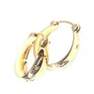 Brinco de ouro 18k Argola Escrava 1,5cm