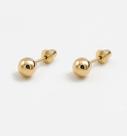Brinco de Ouro 18k Bolinha de 3mm Infantil, bebê, recém nascido ou 2 furo