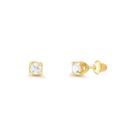 Brinco de Ouro 18k com 40 pontos de Moissanite