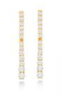 Brinco de Ouro 18k com Moissanite