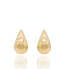 Brinco de ouro 18k Gota Bojudo 1,5cm