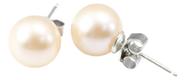 Brinco De Pérola 12mm Prata 925 Italiana Brinco De Pérola 12mm Prata 925 Italiana